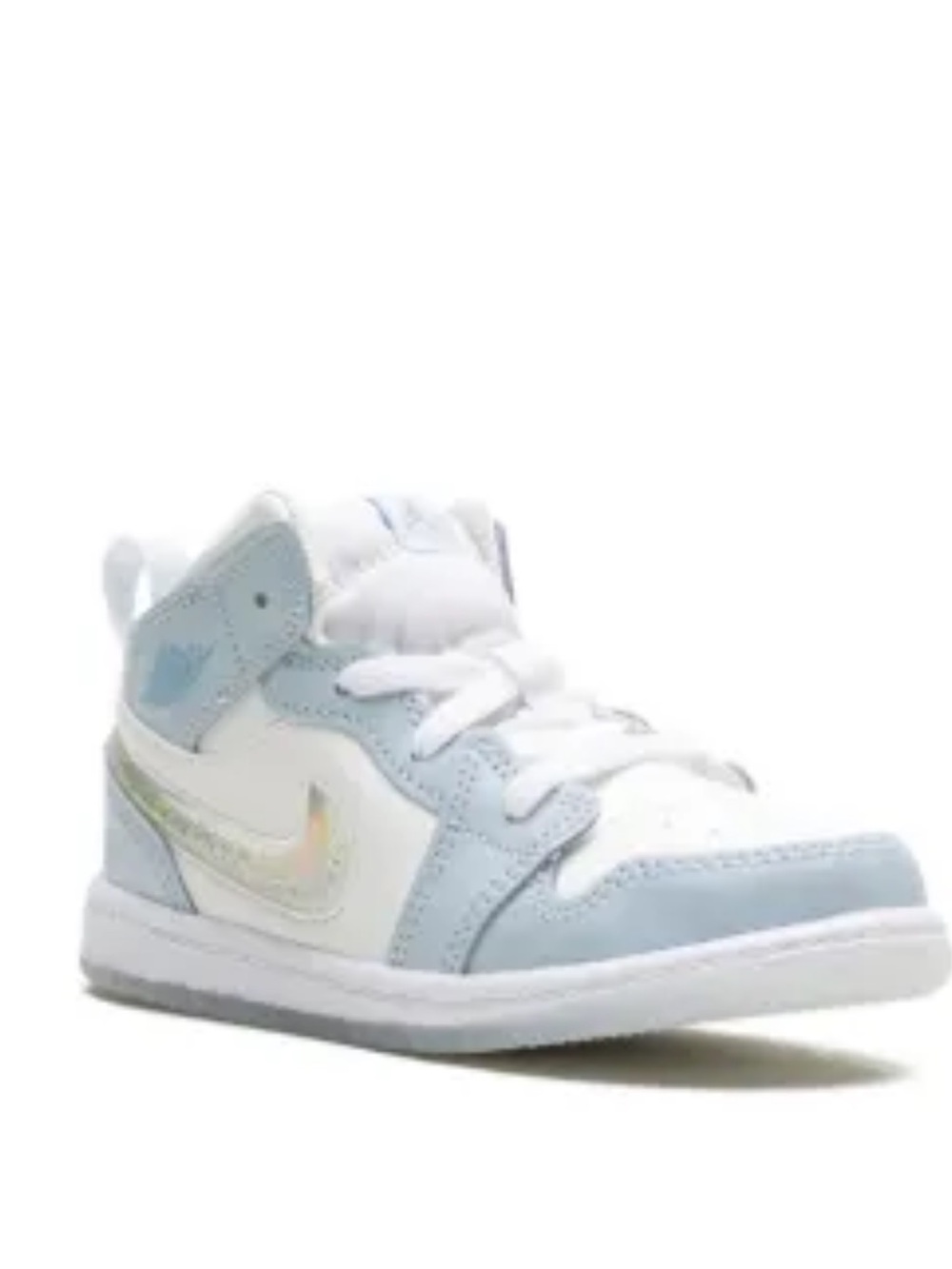 Nike Kids Blue and White High-Top Sneakers